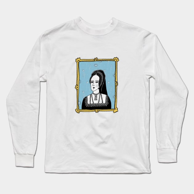 Anne Boleyn Long Sleeve T-Shirt by Aidi Riera